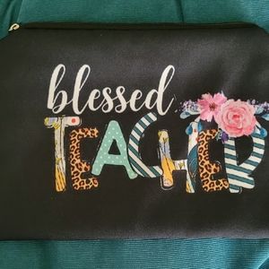 Blessed Teacher Make up Bag